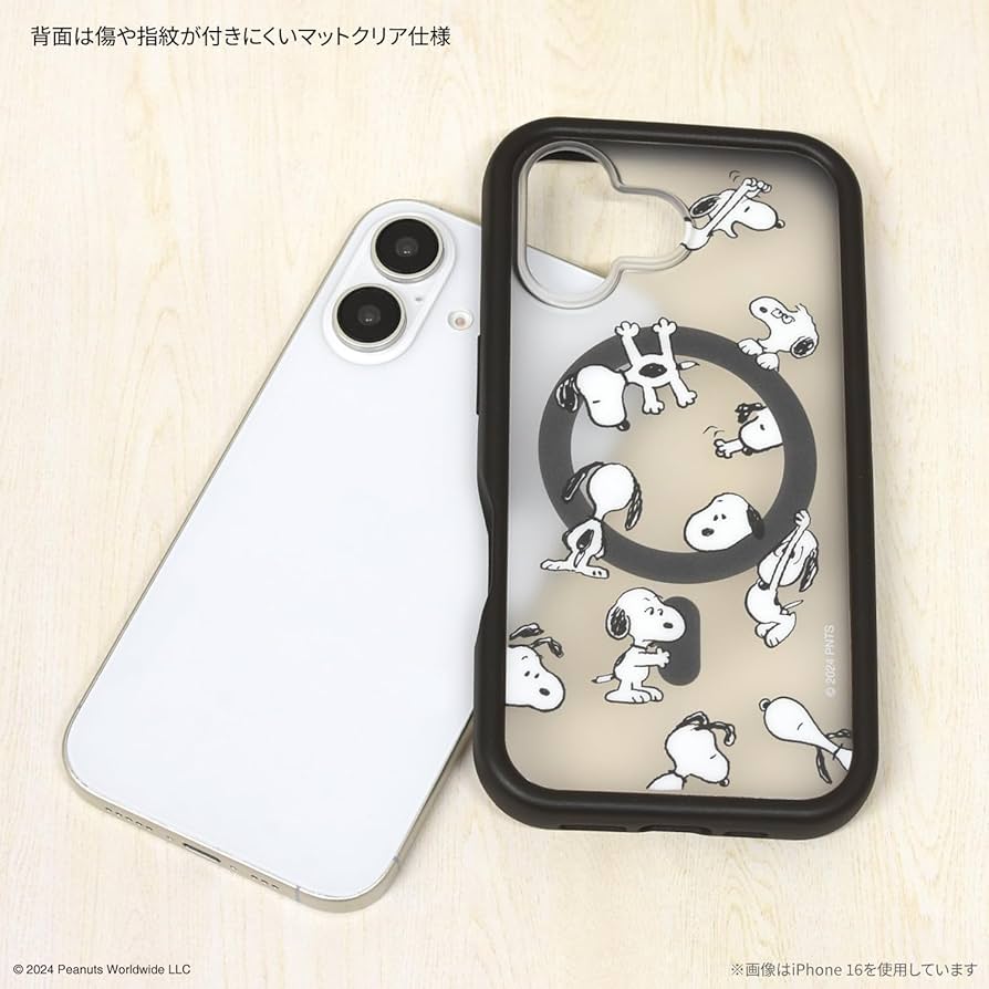 ケースティファイ スヌーピー SNOOPY ピーナッツ iPhone16 用